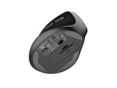 Mysz bezprzewodowa Natec Crake 2 Bluetooth 5.2 + 2.4GHz 2400DPI wertykalna czarna dla leworęcznych