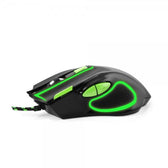 Mysz przewodowa Esperanza MX401 Hawk optyczna Gaming USB czarno-zielona