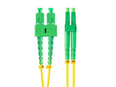 Patchcord światłowodowy Lanberg SM SC/APC-LC/APC DUPLEX 3.0MM LSZH G657A1 1m żółty