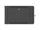 Szafa instalacyjna Rack Lanberg wisząca 19" 6U 600x600 czarna drzwi perforowane (flat pack)