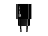 Ładowarka sieciowa Natec Ribera 1x USB-A + 1x USB-C 20w czarna