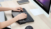 Zestaw bezprzewodowy klawiatura+mysz pionowa Perixx PERIDUO-606 C Ergonomic czarny silent