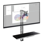 Uchwyt ścienny Techly do monitora 15-27" z półką na klawiaturę