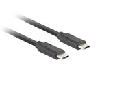 Kabel USB Lanberg USB-C(M) - USB-C(M) 3.1 Gen 2 10Gb/s PD100W 1m czarny
