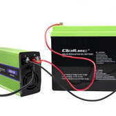 Przetwornica napięcia Qoltec Monolith | ładowanie baterii | UPS | 300W | 600W | 12V na 230V | Czysty Sinus