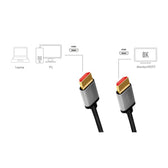 Kabel HDMI LogiLink CHA0105 8K/60Hz, 4K/120Hz aluminium, 2m