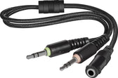 Słuchawki z mikrofonem Defender SHADOW Gaming Soft Touch 4 pin + adapter 2x mini jack+ GRA