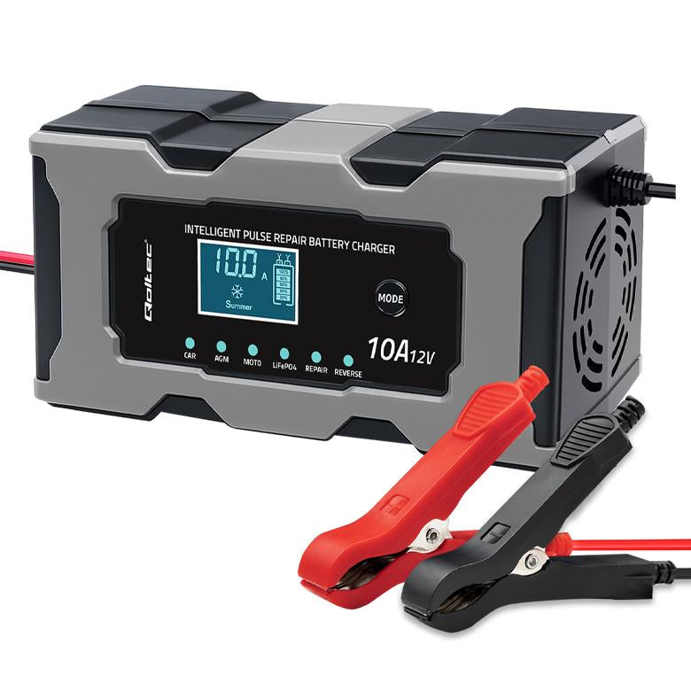 Ładowarka inteligentna Qoltec mikroprocesorowa 12V 10A