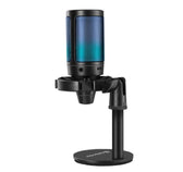 Mikrofon przewodowy Defender IMPULSE GMC 600 ze statywem STREAM strumieniowy RGB USB
