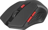Mysz bezprzewodowa Defender ACCURA MM-275 optyczna 1600dpi 6P czarno-czerwona