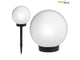 Lampa solarna GreenBlue GB123 wolnostojaca ogrodowa - kula 20x20x53cm, bialy LED