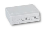 Gniazdo klienckie FTTH EFB-Elektronik FTTH-BOX-IN-5 wewnętrzne na 4 adaptery, naścienne lub na szynę DIN