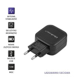Ładowarka sieciowa Qoltec 17W 5V 3,4A 2xUSB