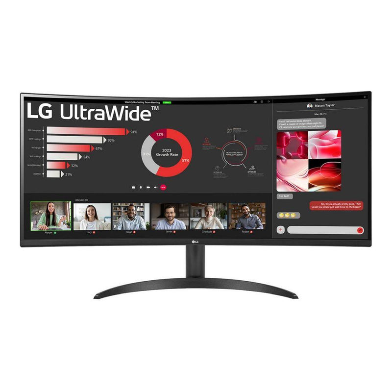 Monitor LG 34" UltraWide 34WR50QK-B Curved VA WQHD 100Hz 2xHDMI DP