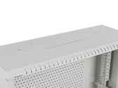 Szafa instalacyjna Lanberg rack wisząca 19" 4U+3U 540x200 niskoprofilowa szara (złożona)