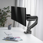 Uchwyt biurkowy na dwa monitory Ergo Office ER-446 uniwersalny, sprężyna gazowa 17"-35" 15kg, VESA 75x75 / 100x100