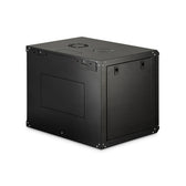 Szafa sieciowa wisząca jednosekcyjna DIGITUS Dynamic 19" 9U, 600x450, drzwi szyba, czarny, niezmontowana, 60kg