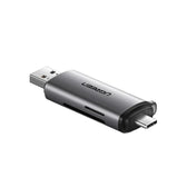 Czytnik kart Ugreen CM185 USB 3.0 + USB-C SD i microSD