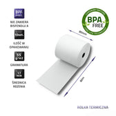 Rolka termiczna Qoltec 80x80 | 55g/m2 | 10szt