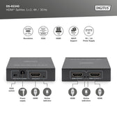Rozdzielacz/Splitter HDMI DIGITUS 2-portowy 4K/30Hz EDID HDCP1.4