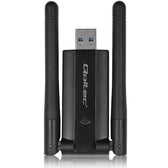 Karta sieciowa Qoltec Bezprzewodowy Adapter USB DUAL WiFi 2 x 2dBi | Standard AC | USB 3.0 | 1200Mbps