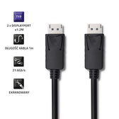 Kabel DisplayPort v1.2 Qoltec męski | DisplayPort v1.2 męski | 5K | 1m