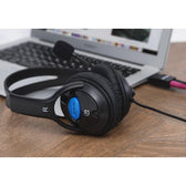 Słuchawki z mikrofonem Manhattan Stereo 1,8m