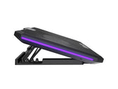 Podstawka chłodząca pod laptopa Fury Gunbai G3 14.1-17.3" z 2 wentylatorami, podświetlenie RGB, 2 USB