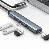 Hub Qoltec adapter USB-C 3.1 4w1 | USB 3.0 | 3x USB 2.0