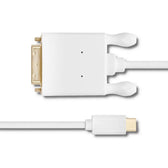Kabel adapter Qoltec USB 3.1 typC M / DVI-D M 4K Alternate mode 2m
