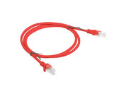 Patchcord Lanberg UTP kat.5e 1m czerwony