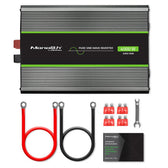 Przetwornica napięcia Qoltec Monolith | 2000W | 4000W | 24V na 230V | Czysty Sinus