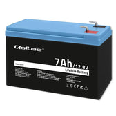 Akumulator LiFePO4 Qoltec Litowo-Żelazowo-Fosforanowy | 12.8V | 7Ah | 89.6Wh | BMS