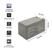 Akumulator AGM Qoltec 12V | 7Ah | Security