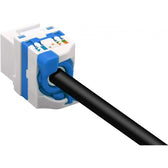 Moduł Keystone Techly RJ45 U/UTP Cat.6a samozaciskowy biały