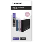 Obudowa/kieszeń Qoltec na dysk SSD HDD 2.5" | SATA | USB 3.0 | Super speed 5Gb/s | 2TB | Różowy