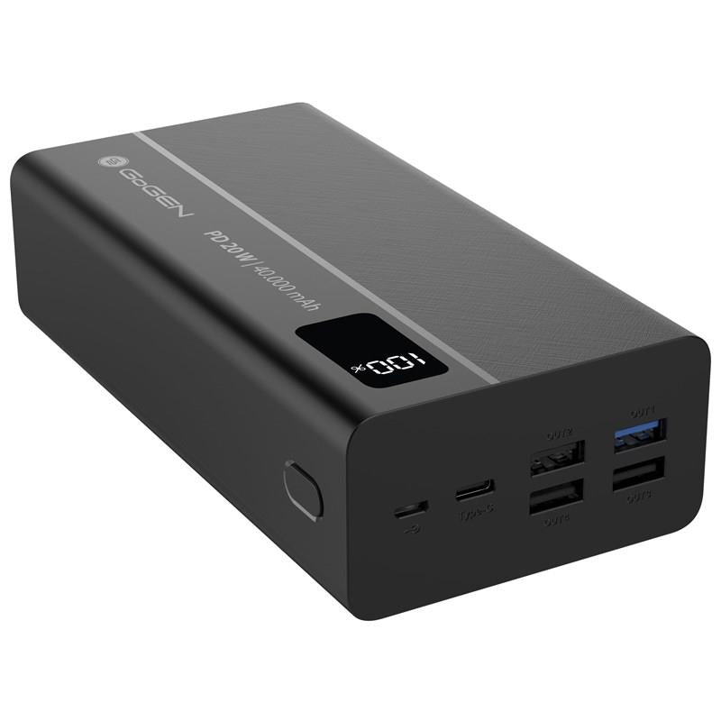 Powerbank GoGEN PB400001 40000 mAh USB-C PD 20W czarny