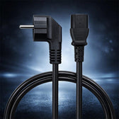 Kabel zasilający Qoltec wtyczka kątowa SCHUKO CEE 7/7 (E/F) | IEC C13 2m 3 * 0,75mm2
