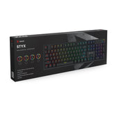 Klawiatura przewodowa SAVIO STYX Outemu Brown mechaniczna Hot Swap RGB