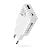 Ładowarka sieciowa everActive SC-460Q GaN 1x USB, 1x USB-C PD QC3.0 45W