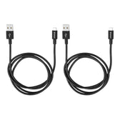 Kable Verbatim micro USB-B(M) - USB-A(M) 1m 2-pak czarny