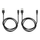 Kable Verbatim micro USB-B(M) - USB-A(M) 1m 2-pak czarny