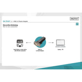 Konwerter(Adapter) DIGITUS DA-70167 USB 2.0 do RS232 (DB9) z kablem Typ USB A M/Ż 0,8m