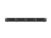Organizer kabli Lanberg AK-1203-B 19" 1U z 5 uchwytami panel szczotkowany - typ B czarny