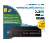 Tuner cyfrowy Esperanza EV106P DVB-T/T2 H.265/HEVC