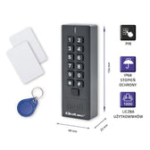 Zamek szyfrowy Qoltec HYPERION z czytnikiem RFID | kod | karta | brelok | IP68 | EM