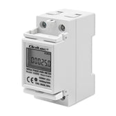 Miernik zużycia energii Qoltec na szynę DIN | jednofazowy elektroniczny licznik | 230V | LCD | 2P