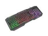 Klawiatura przewodowa Fury Hellfire 2 Francuska Gaming podświetlana czarna