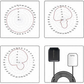 Antena GPS Qoltec GLONASS z podstawą magnetyczną | dookólna | 28dBi | SMA RA