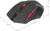 Mysz bezprzewodowa Defender ACCURA MM-275 optyczna 1600dpi 6P czarno-czerwona